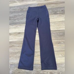 Jockey Cross Waist Straight Leg Leggings